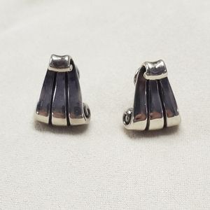 James Avery Retired Small Scroll French clips